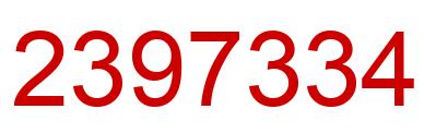 Número 2397334 imagen rojo