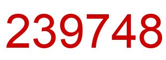 Número 239748 imagen rojo