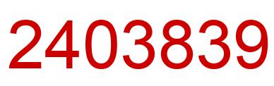 Number 2403839 red image