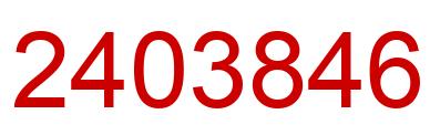 Number 2403846 red image