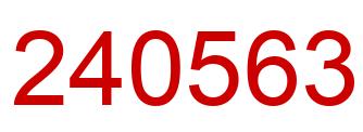 Número 240563 imagen rojo