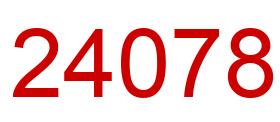 Número 24078 imagen rojo