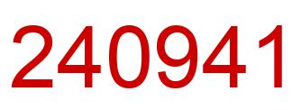 Number 240941 red image