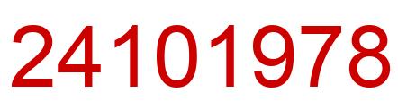 Number 24101978 red image