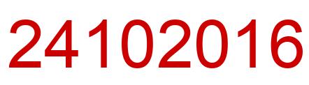 Number 24102016 red image