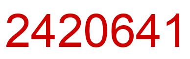 Number 2420641 red image