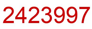 Number 2423997 red image