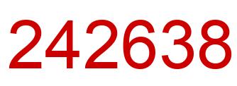 Number 242638 red image