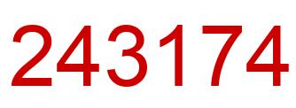Number 243174 red image