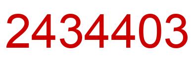 Number 2434403 red image