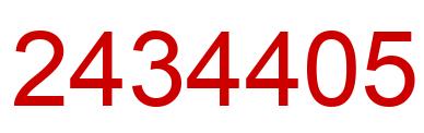 Number 2434405 red image