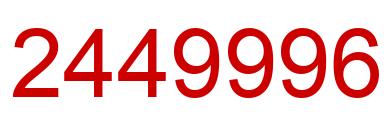 Número 2449996 imagen rojo