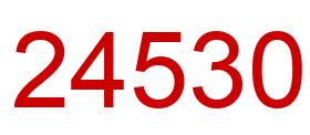 Número 24530 imagen rojo