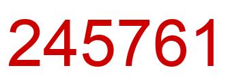 Number 245761 red image
