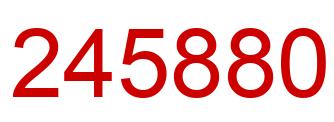 Number 245880 red image