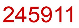 Number 245911 red image