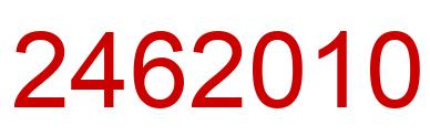 Number 2462010 red image