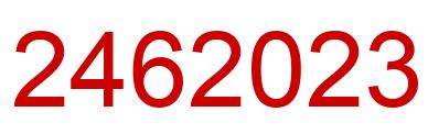 Number 2462023 red image