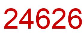 Number 24626 red image