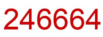 Number 246664 red image