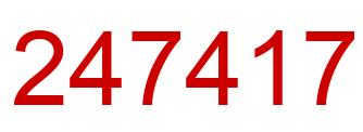Number 247417 red image