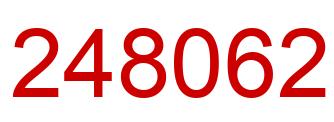 Número 248062 imagen rojo
