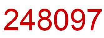 Number 248097 red image