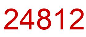 Number 24812 red image