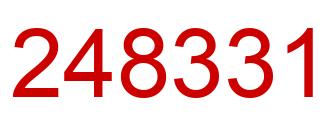 Número 248331 imagen rojo