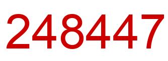 Número 248447 imagen rojo