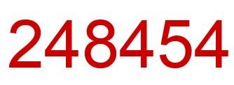 Number 248454 red image