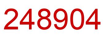Number 248904 red image