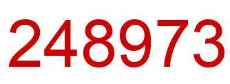 Number 248973 red image