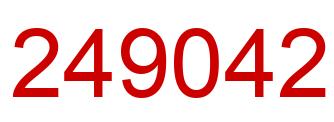 Number 249042 red image
