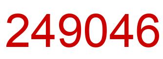 Number 249046 red image
