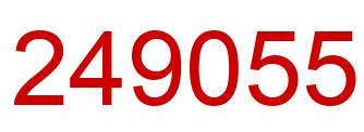Number 249055 red image