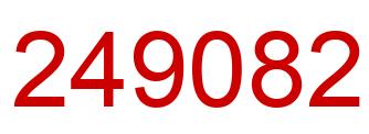 Número 249082 imagen rojo