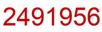 Number 2491956 red image