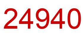 Number 24940 red image