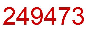 Number 249473 red image