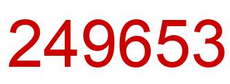 Number 249653 red image