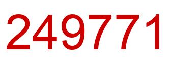 Number 249771 red image
