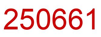Number 250661 red image