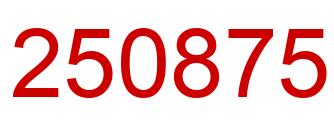 Número 250875 imagen rojo