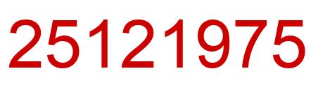 Number 25121975 red image