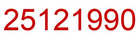 Number 25121990 red image