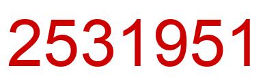 Número 2531951 imagen rojo