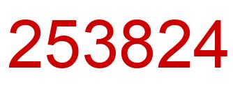 Número 253824 imagen rojo