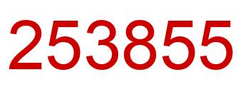 Number 253855 red image