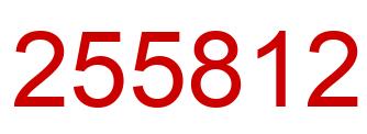 Número 255812 imagen rojo